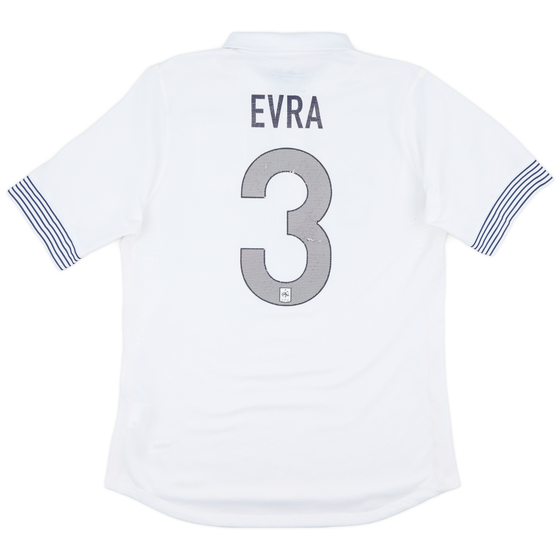 2012-13 France Authentic Away Shirt Evra #3 - 5/10 - (L)