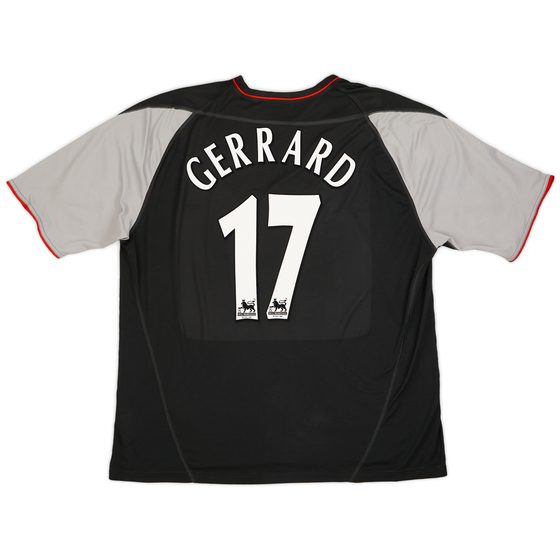2002-04 Liverpool Away Shirt Gerrard #17 - 8/10 - (XXL)