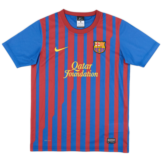2011-12 Barcelona Basic Home Shirt - 10/10 - (L.Boys)