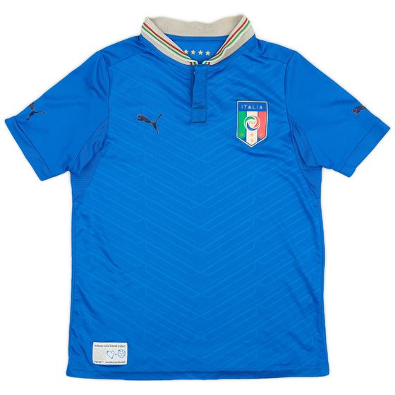 2012-13 Italy Home Shirt - 6/10 - (L.Boys)