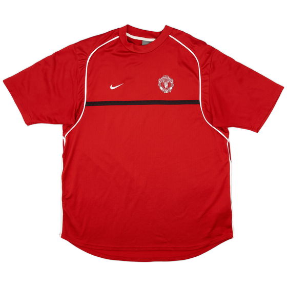2002-03 Manchester United Nike Training Shirt - 9/10 - (XXL)