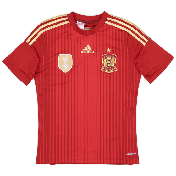 2013-15 Spain Home Shirt - 9/10 - (L.Boys)