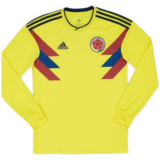 2018-19 Colombia Home L/S Shirt - 8/10 - (S)