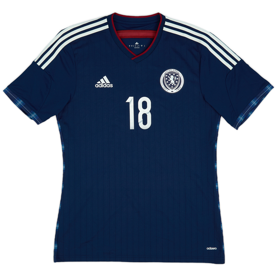 2014-15 Scotland Player Issue Home Shirt #18 - 9/10 - (L)