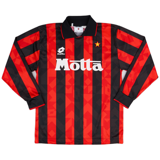 1994-95 AC Milan Home Shirt Baggio #18 - 9/10 - (L)