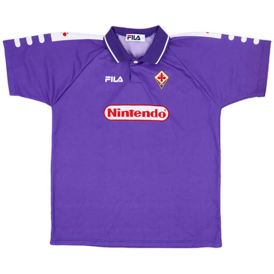 1998-99 Fiorentina Home Shirt - 9/10 - (XL.Boys)