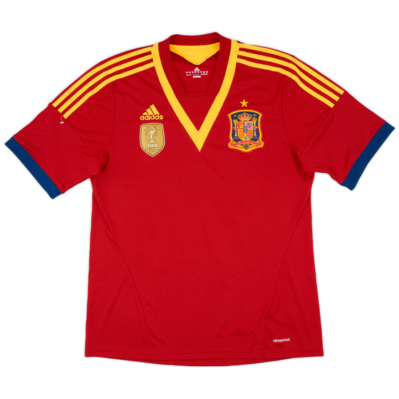 2013 Spain Confederation Cup Home Shirt - 9/10 - (L)