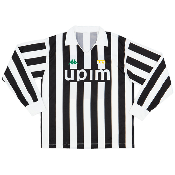 1991-92 Juventus Basic Home L/S Shirt - 5/10 - (L)