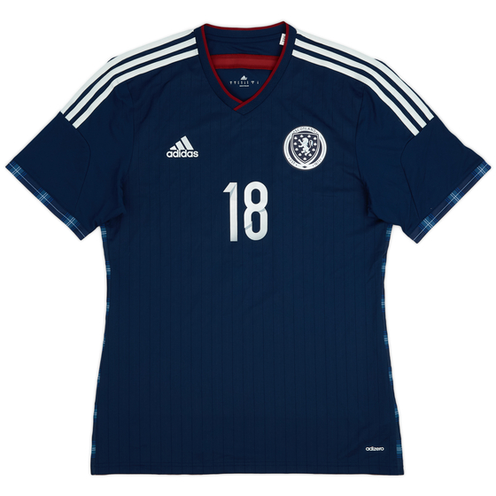 2014-15 Scotland Player Issue Home Shirt #18 - 9/10 - (M)
