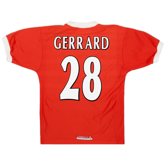 1998-00 Liverpool Home Shirt Gerrard #28 - 8/10 - (S)