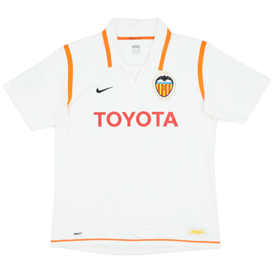 2007-08 Valencia Home Shirt - 9/10 - (L)