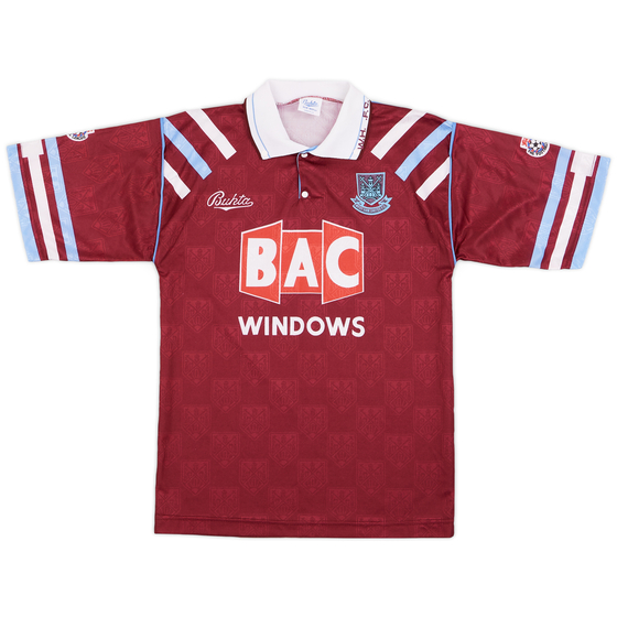 1991-92 West Ham Home Shirt - 9/10 - (S)