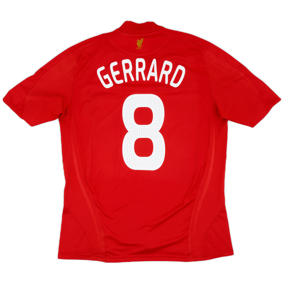 2008-10 Liverpool Home Shirt Gerrard #8 - 6/10 - (L)