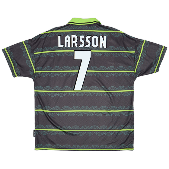 1998-99 Celtic Away Shirt Larsson #7 - 9/10 - (XXL)