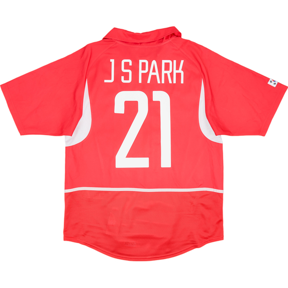 2002-03 South Korea Home Shirt J.S. Park #21 - 8/10 - (M)