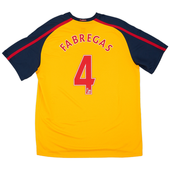 2008-09 Arsenal Away Shirt Fabregas #4 - 8/10 - (XXL)