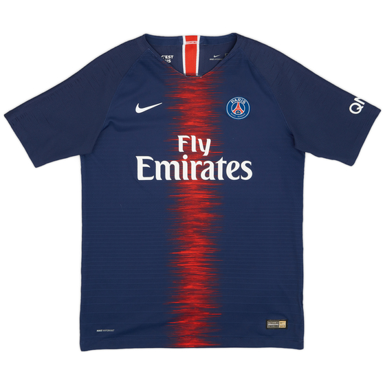 2018-19 Paris Saint-Germain Authentic Home Shirt - 7/10 - (XL.Boys)