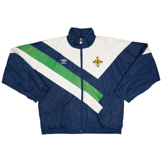 1991-93 Northern Ireland Umbro Track Jacket - 8/10 - (XL)