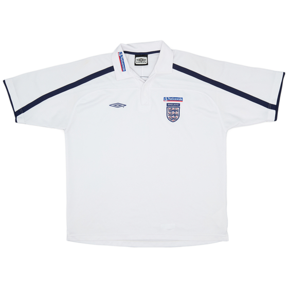 2002-03 England Umbro Polo Shirt - 9/10 - (XL)