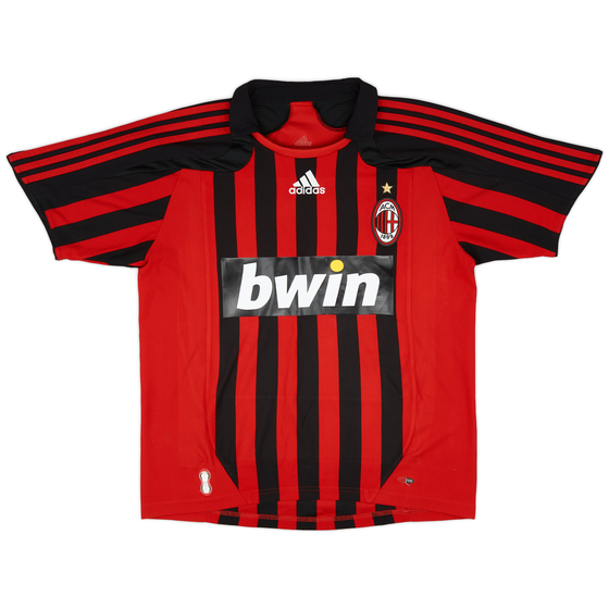 2007-08 AC Milan Home Shirt - 9/10 - (XL.Boys)