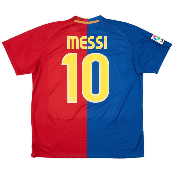 2008-09 Barcelona Home Shirt Messi #10 - 9/10 - (L)