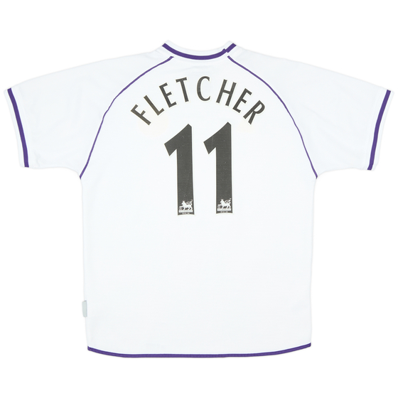 2002-03 Harchester United Away Shirt Fletcher #11 - 8/10 - (M)
