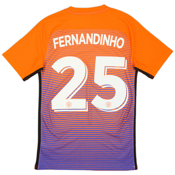 2016-17 Manchester City Authentic Third Shirt Fernandinho #25 - 8/10 - (S)
