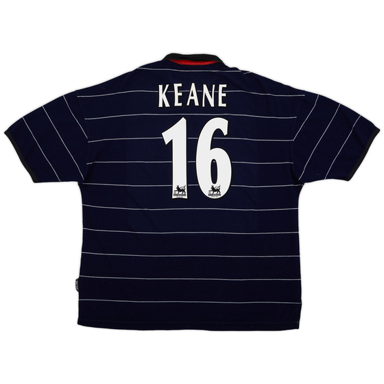 1999-00 Manchester United Away Shirt Keane #16 - 9/10 - (XXL)