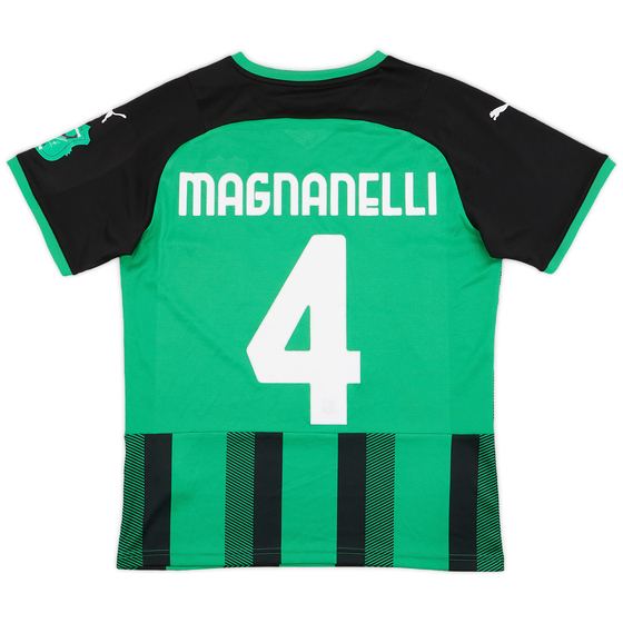2021-22 Sassuolo Home Shirt Magnanelli #4 - 9/10 - (M)