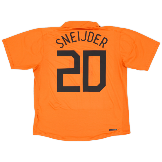 2006-08 Netherlands Home Shirt Sneijder #20 - 5/10 - (L)