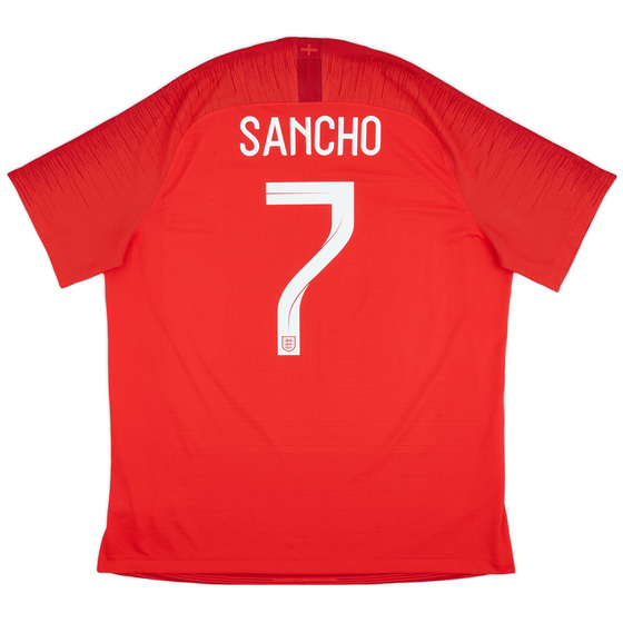 2018-19 England Authentic Vaporknit Away Shirt Sancho #7 - 5/10 - (XL)