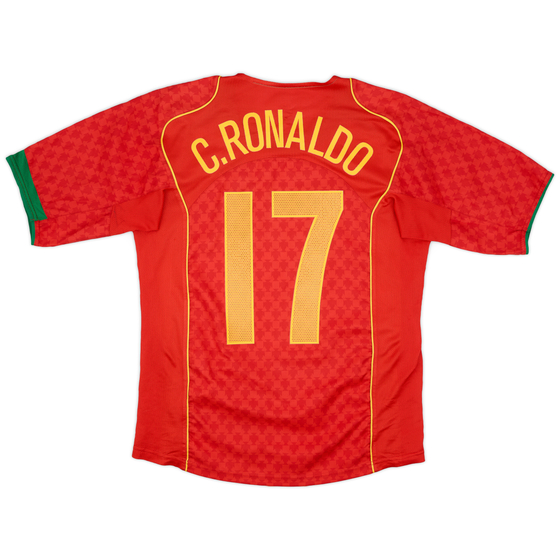 2004-06 Portugal Home Shirt C.Ronaldo #17 - 9/10 - (M)