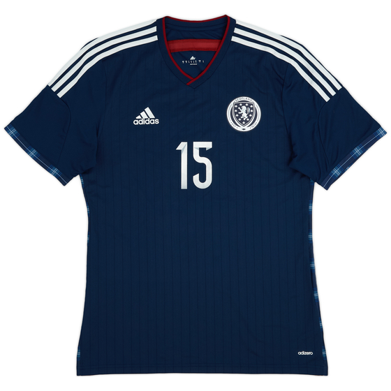 2014-15 Scotland Player Issue Home Shirt #15 - 7/10 - (L)