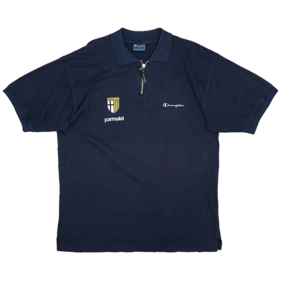 2003-04 Parma Champion 1/4 Zip Polo Shirt - 9/10 - (XL)