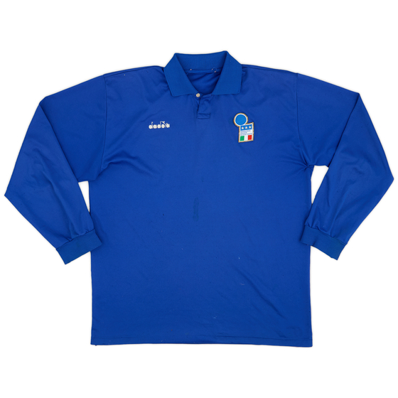 1986-91 Italy Diadora Training L/S Shirt - 5/10 - (L)