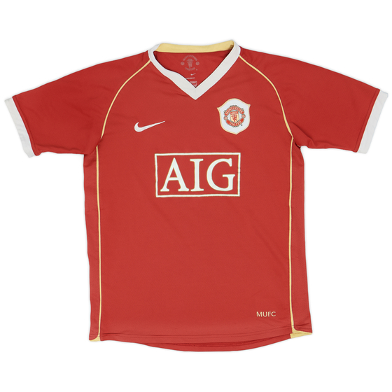 2006-07 Manchester United Home Shirt - 6/10 - (L.Boys)