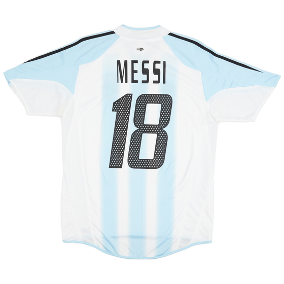 2004-05 Argentina Home Shirt Messi #18 - 8/10 - (XL.Boys)