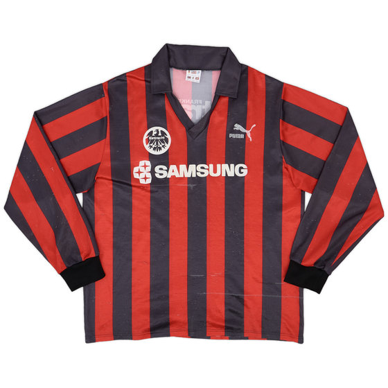 1991-92 Eintracht Frankfurt Home L/S Shirt - 5/10 - (L)