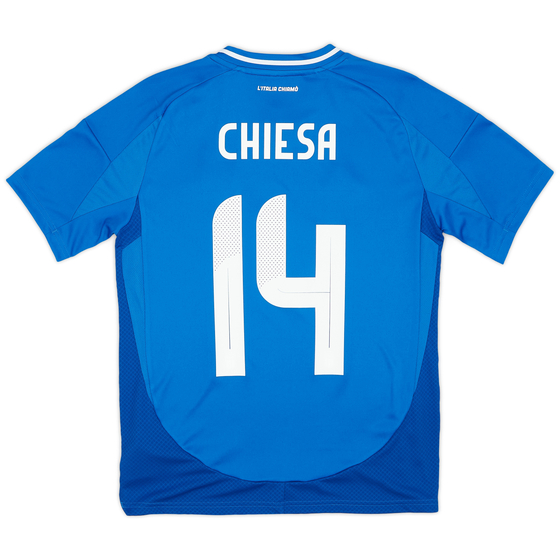 2024-25 Italy Home Shirt Chiesa #14 (Youths)