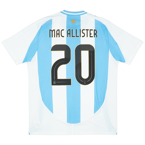 2024-25 Argentina Home Shirt Mac Allister #20