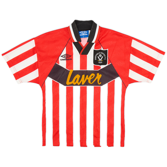 1994-95 Sheffield United Home Shirt - 8/10 - (L.Boys)