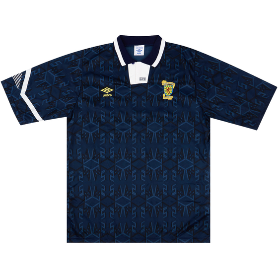 1991-92 Scotland Match Issue Home Shirt #11