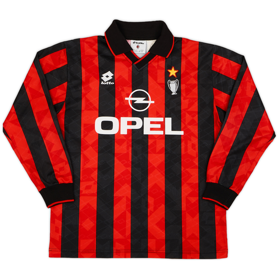 1994-95 AC Milan Home L/S Shirt - 9/10 - (L)