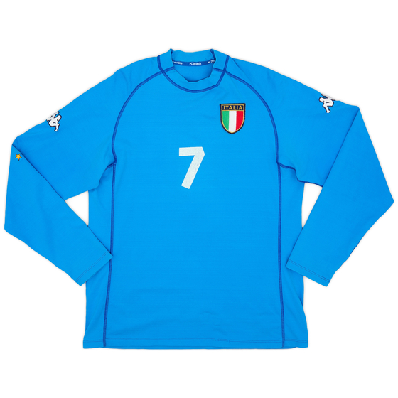 2000-01 Italy Home L/S Shirt #7 - 5/10 - (XL)