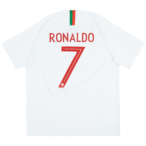2018-19 Portugal Away Shirt Ronaldo #7 - 8/10 - (L)