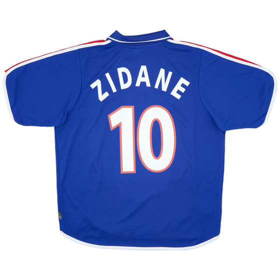 2000-02 France Home Shirt Zidane #10 - 8/10 - (XL)