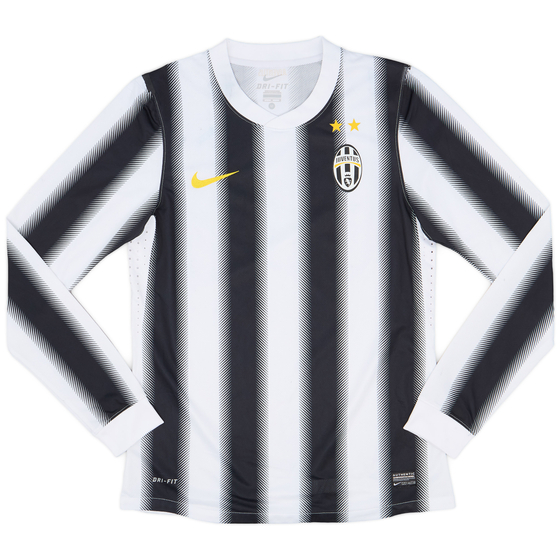 2011-12 Juventus Player Issue Home L/S Shirt - 4/10 - (M)