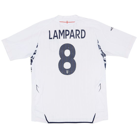 2007-09 England Home Shirt Lampard #8 - 6/10 - (L)