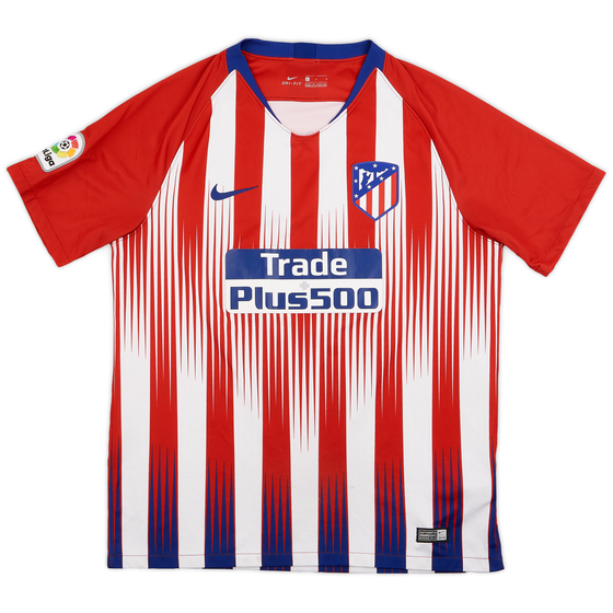 2018-19 Atletico Madrid Home Shirt - 7/10 - (L)