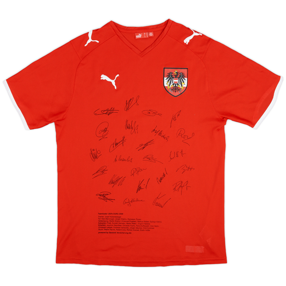 2008-09 Austria 'Signed' Home Shirt - 9/10 - (M)